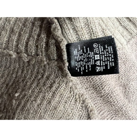 Anthropologie Sleeping On Snow Slubby Boucle Cardigan Medium Mohair Neutrals - Picture 6 of 7